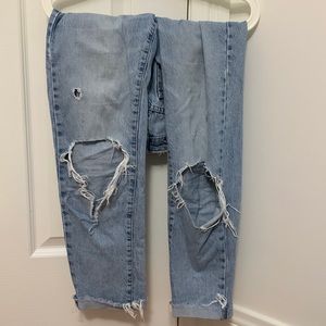 Garage ripped mom jeans